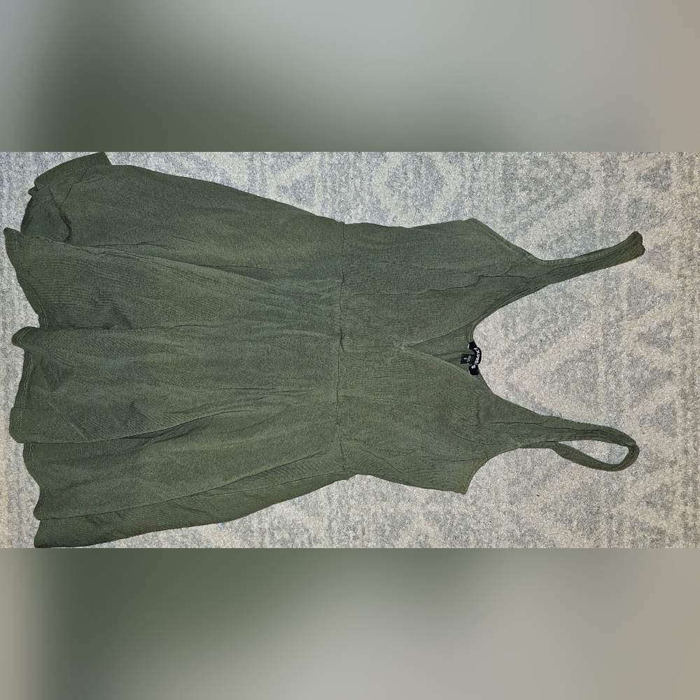 Express Olive Green Sleeveless Dress
